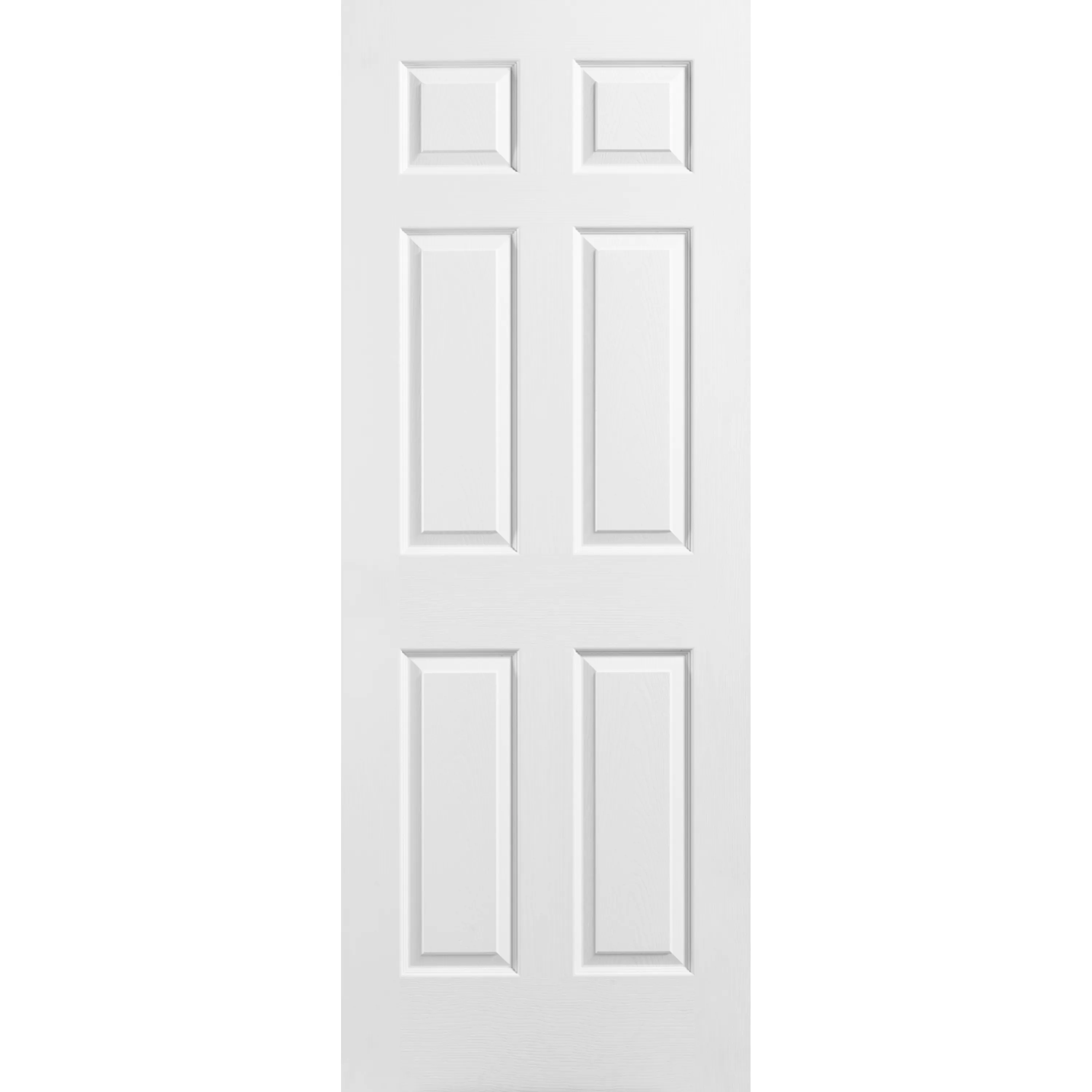 12"x80" 6 Panel Square Textured Moulded Panel Door Hollow Core