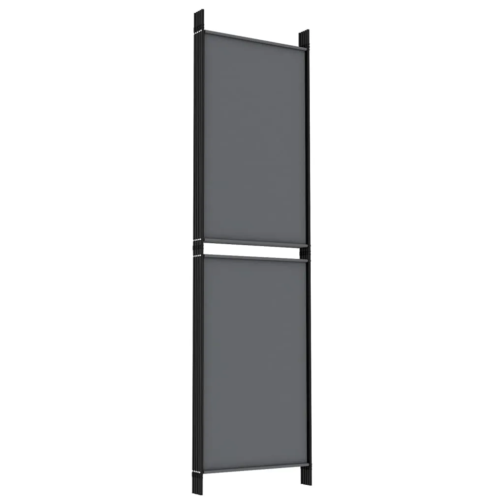 5-Panel Room Divider Anthracite 250x180 cm Fabric