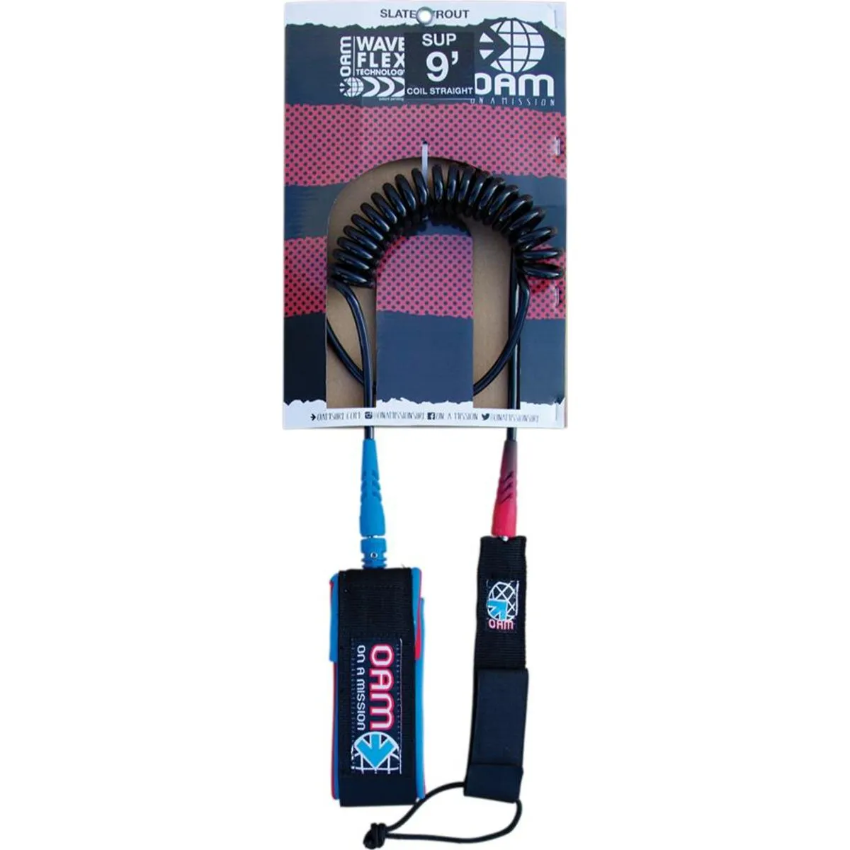 9' Straight Coil SUP Leash