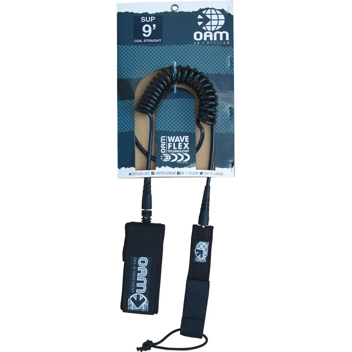 9' Straight Coil SUP Leash