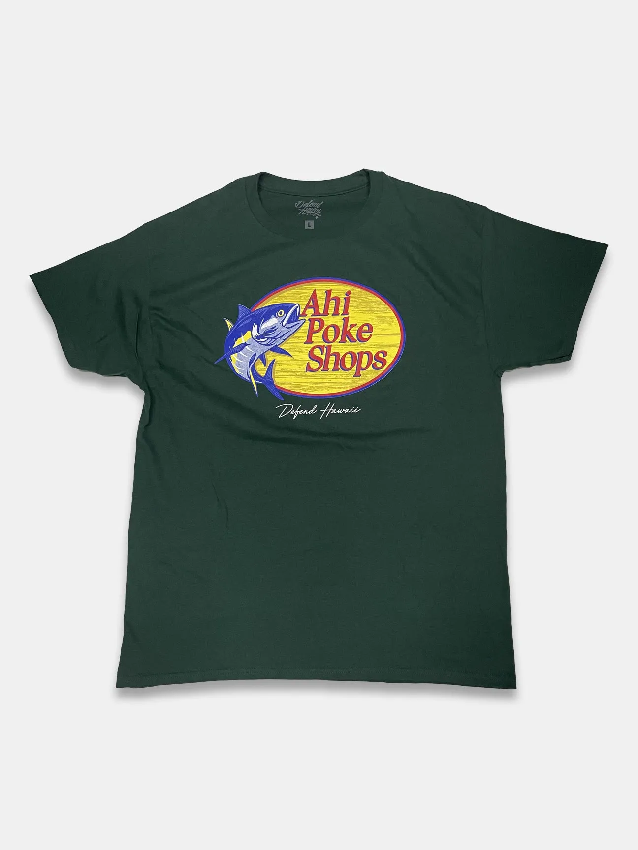 AHI POKE SHOPS Forest Green Tee