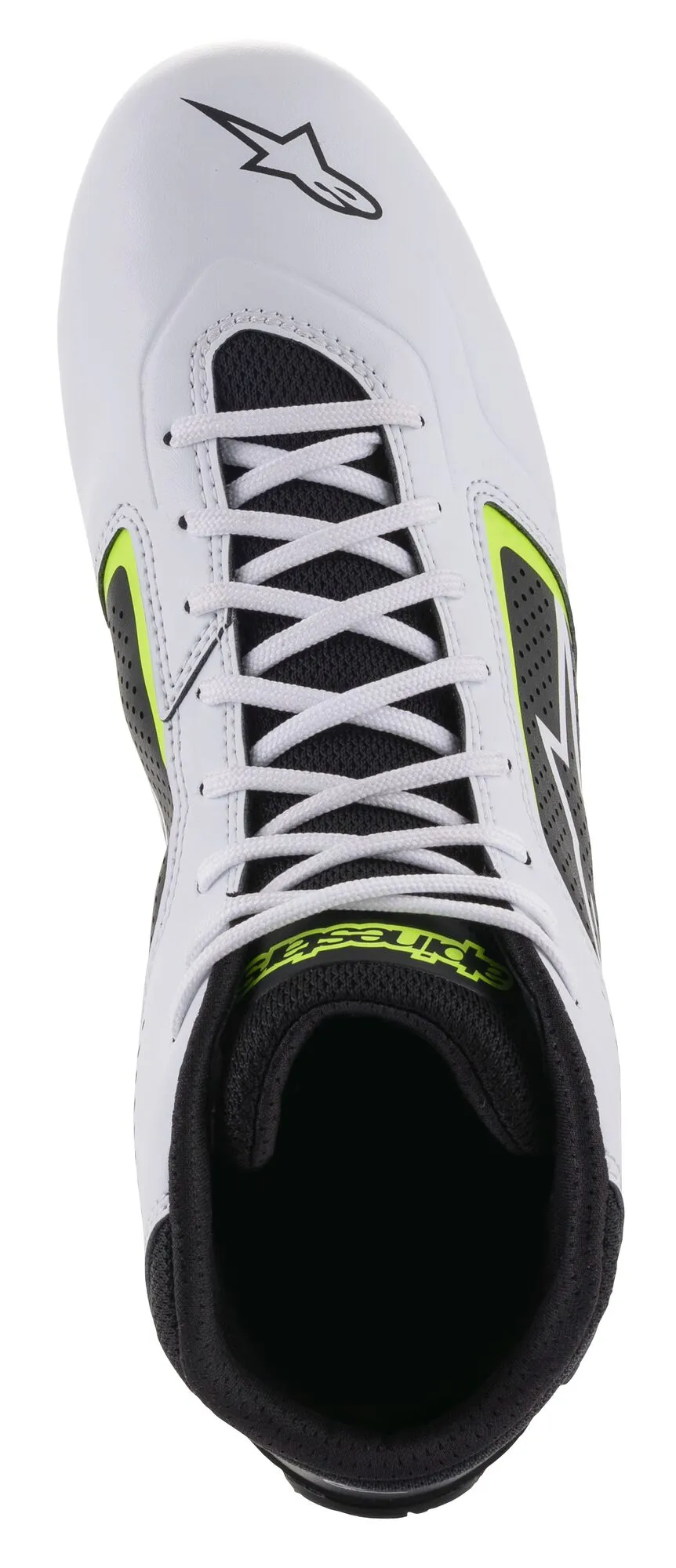 ALPINESTARS 2711521_215_12 Karting shoes TECH-1 K START V2, white/black/yellow fluo, Size 45,5