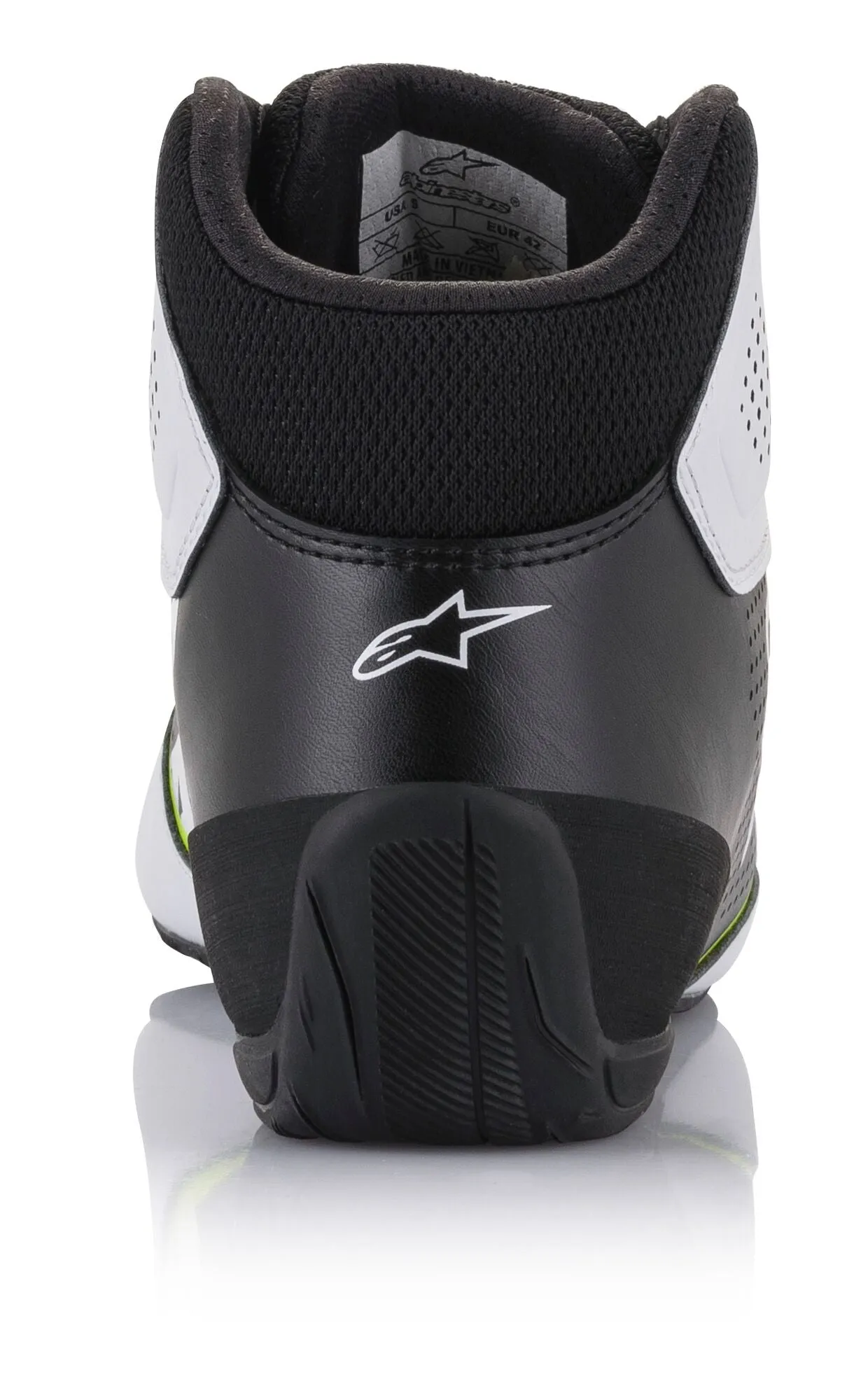 ALPINESTARS 2711521_215_12 Karting shoes TECH-1 K START V2, white/black/yellow fluo, Size 45,5