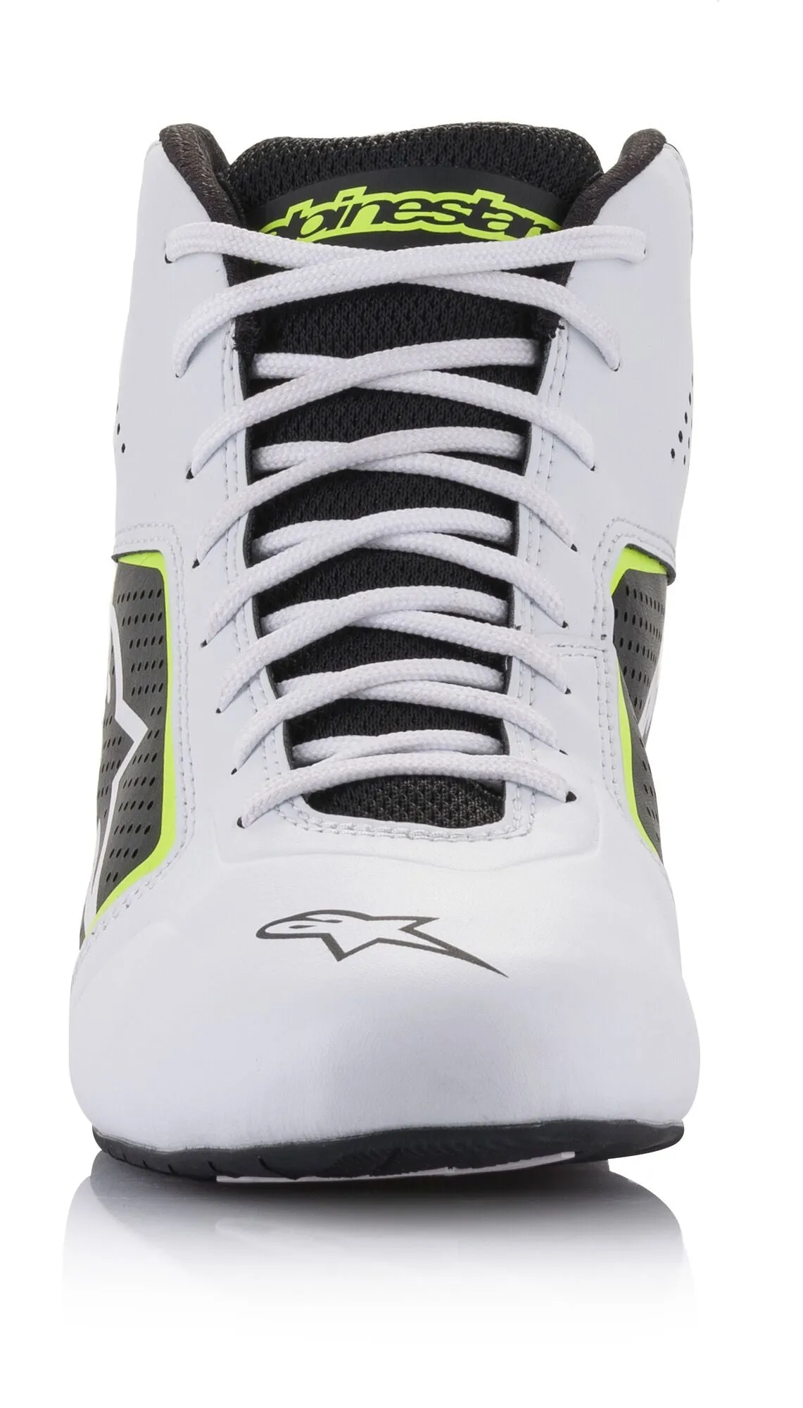 ALPINESTARS 2711521_215_12 Karting shoes TECH-1 K START V2, white/black/yellow fluo, Size 45,5