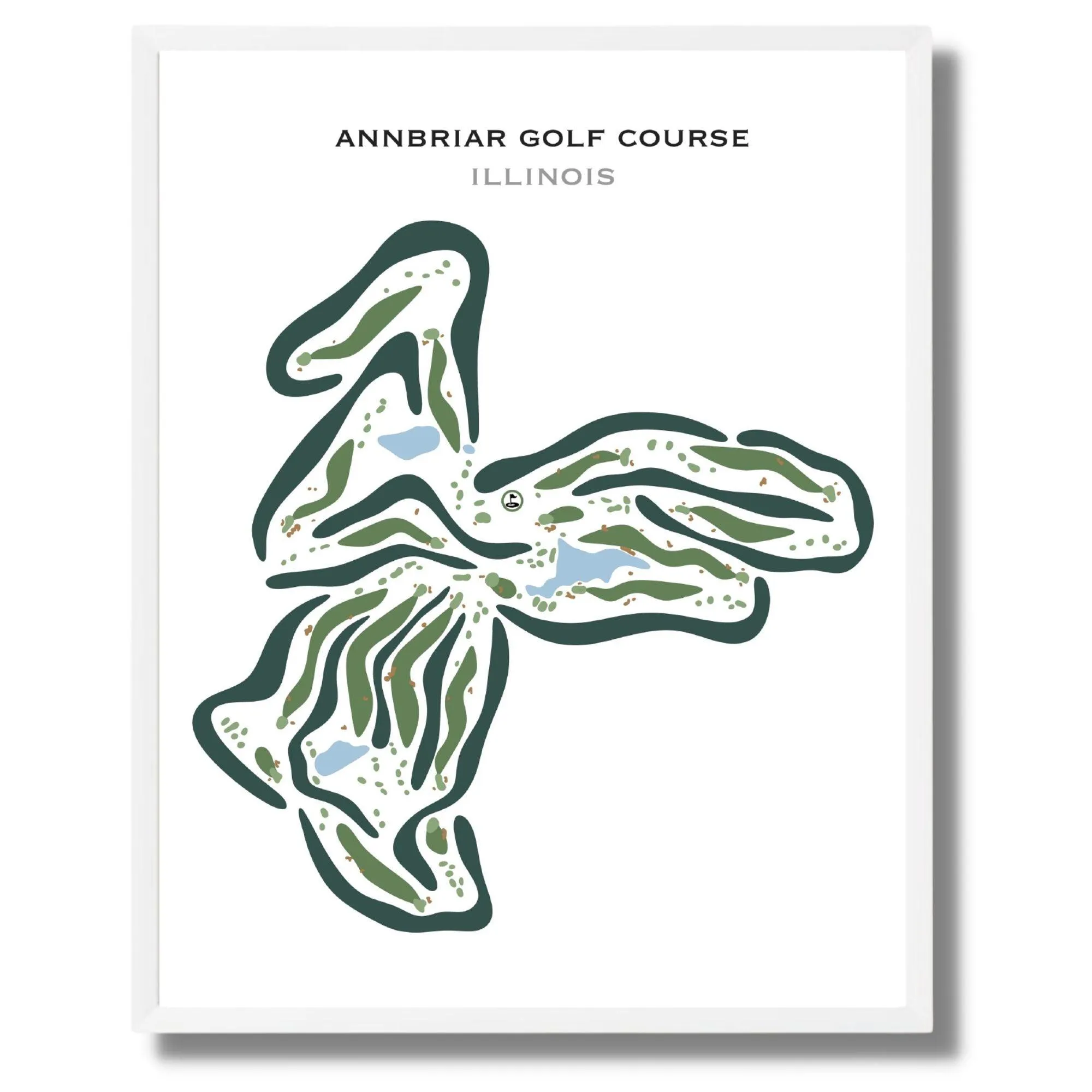 Annbriar Golf Course, Illinois - Printed Golf Courses