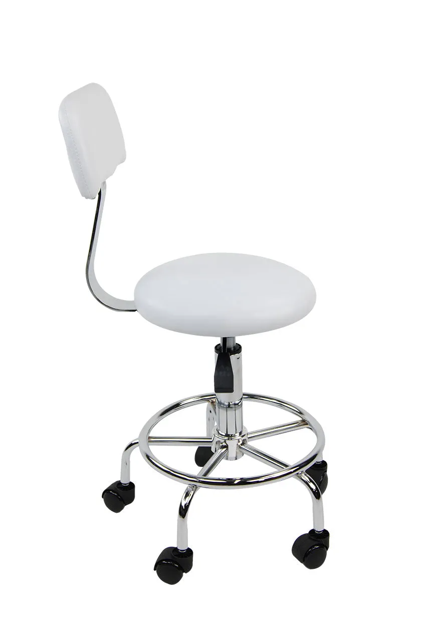 Beauty Salon Stool w/ Backrest