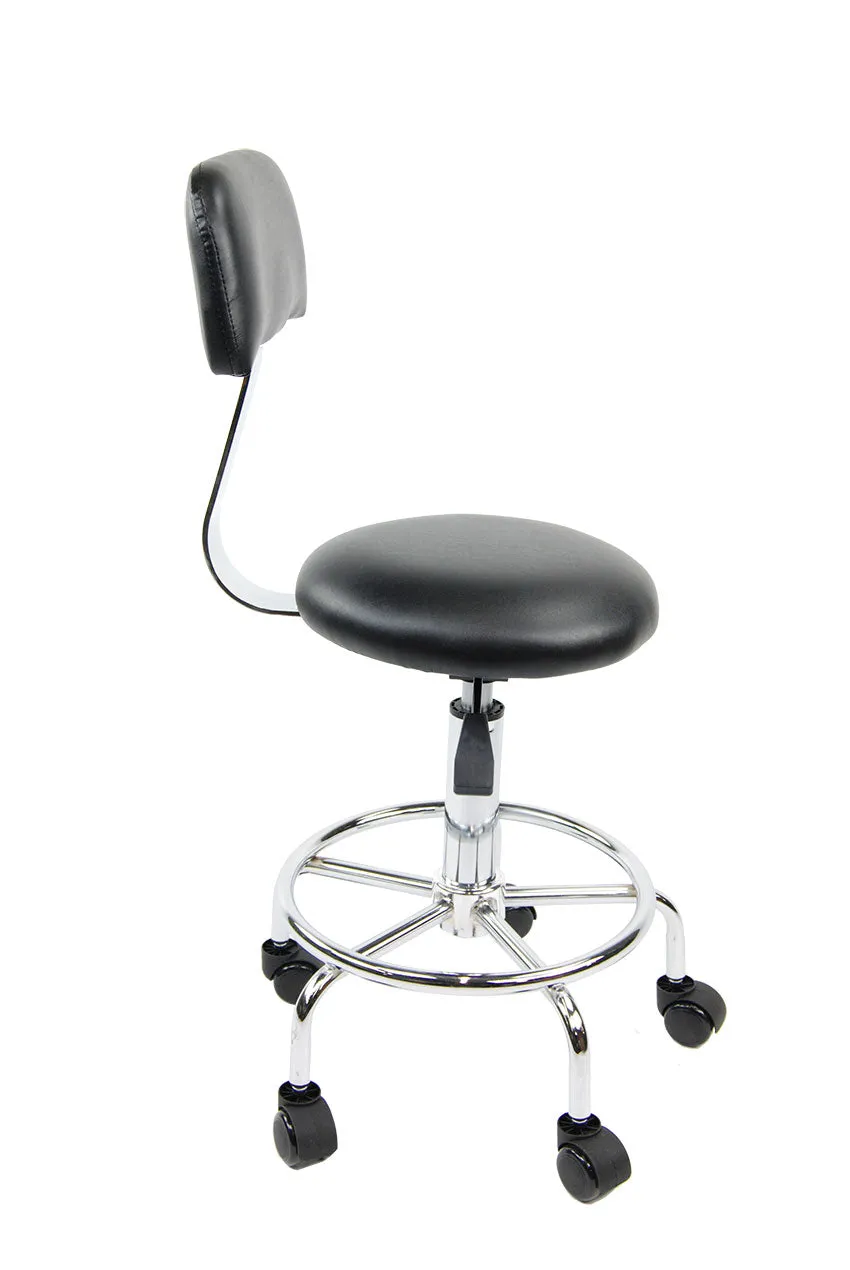 Beauty Salon Stool w/ Backrest