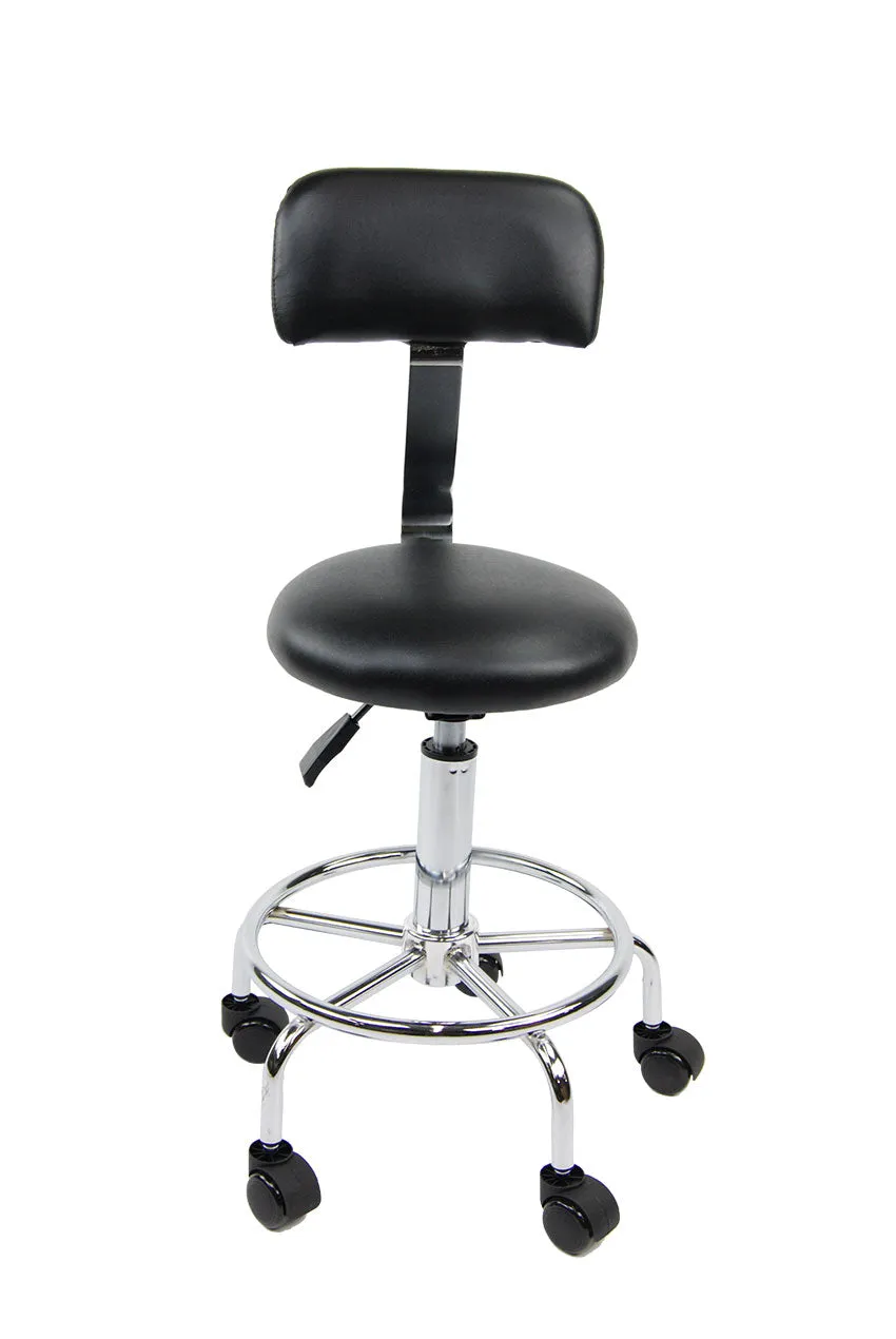 Beauty Salon Stool w/ Backrest