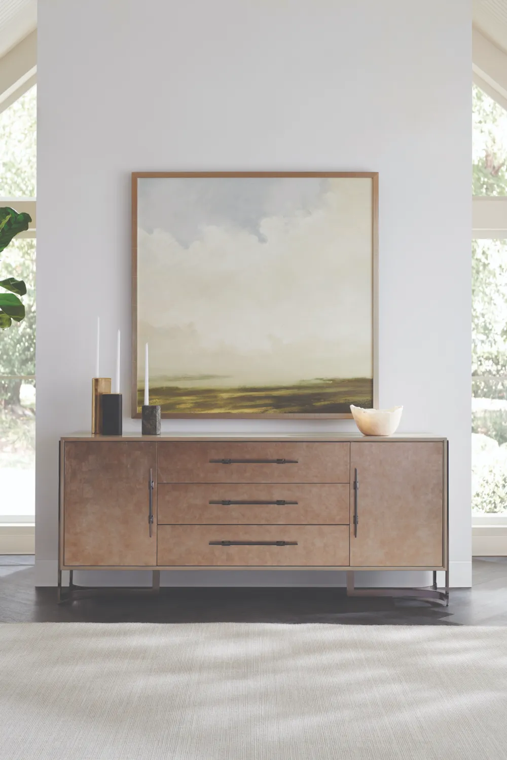 Beige Modern Buffet | Caracole Foiled Again