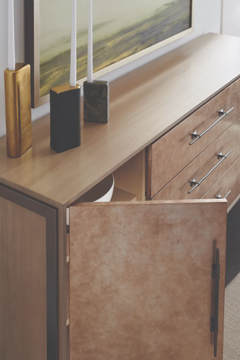 Beige Modern Buffet | Caracole Foiled Again