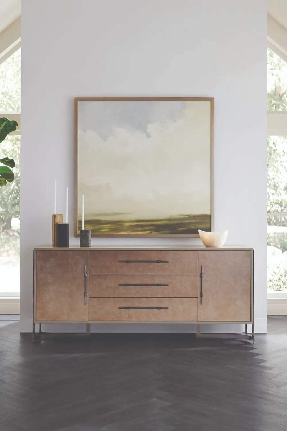 Beige Modern Buffet | Caracole Foiled Again