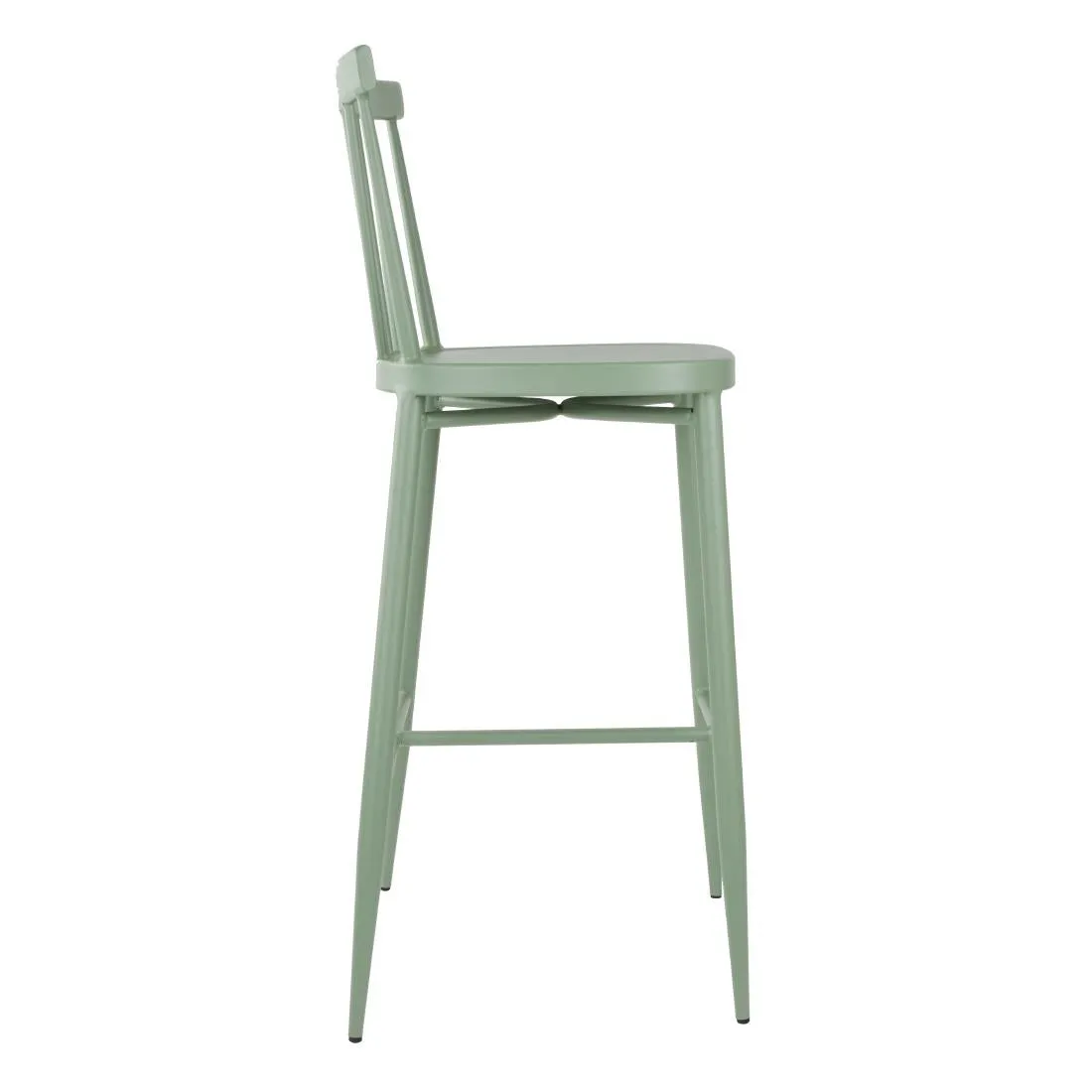 Bolero Windsor Aluminium Green High Stools (Pack of 2) - DX689