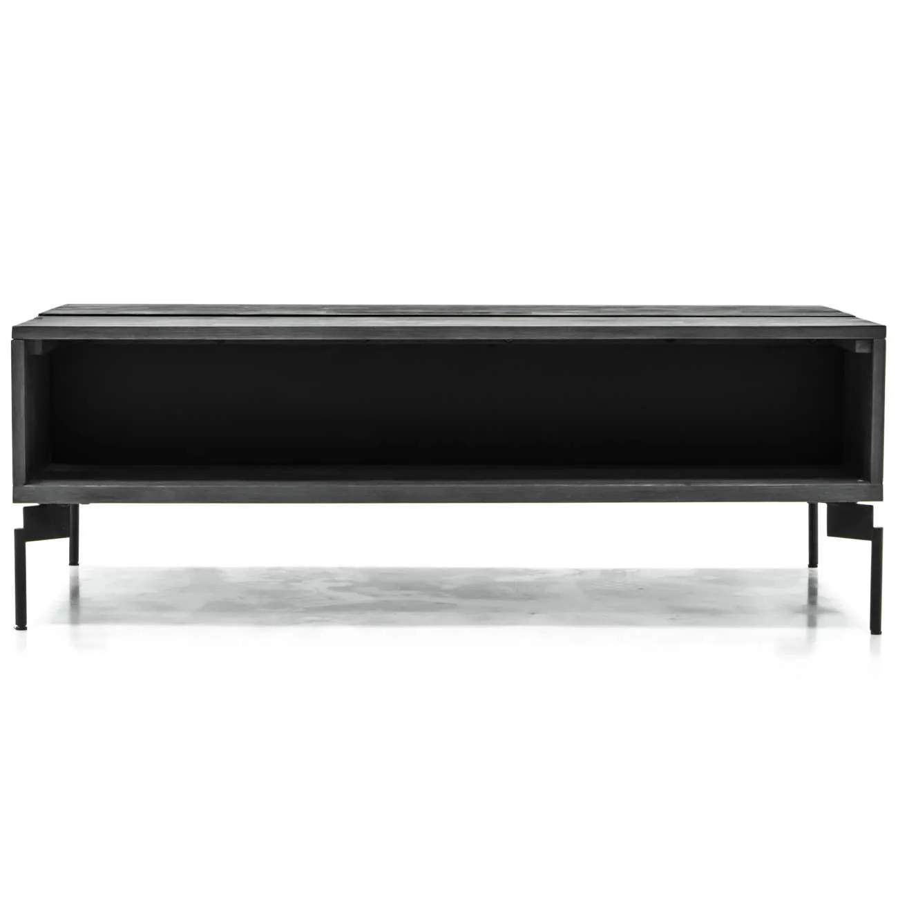 Bronx Black Acacia Coffee Table with Motion Top Mechanism