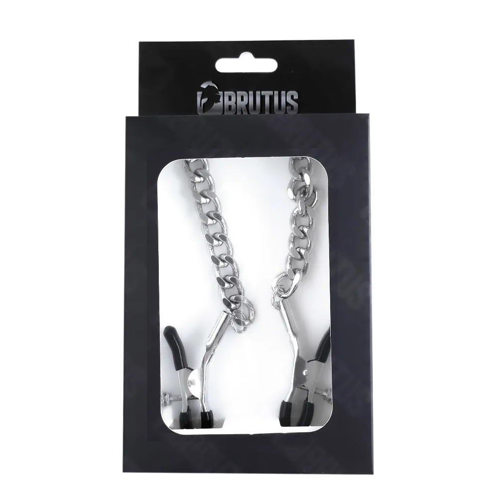 Brutus Crocodile Nipple Clamps - Silver