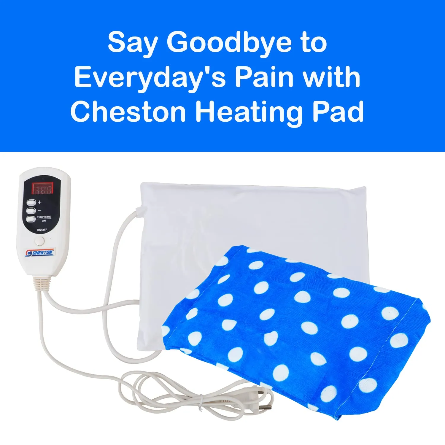 Cheston Electric Heating Pad with Fast Heat Technology Hot Therapy Bag for Lower Back Pain Relief with Digital Meter Temperature Control