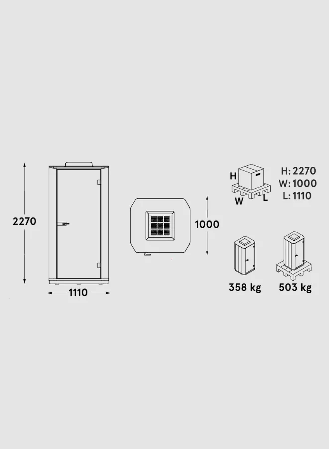 Coda One-Person Acoustic Booth