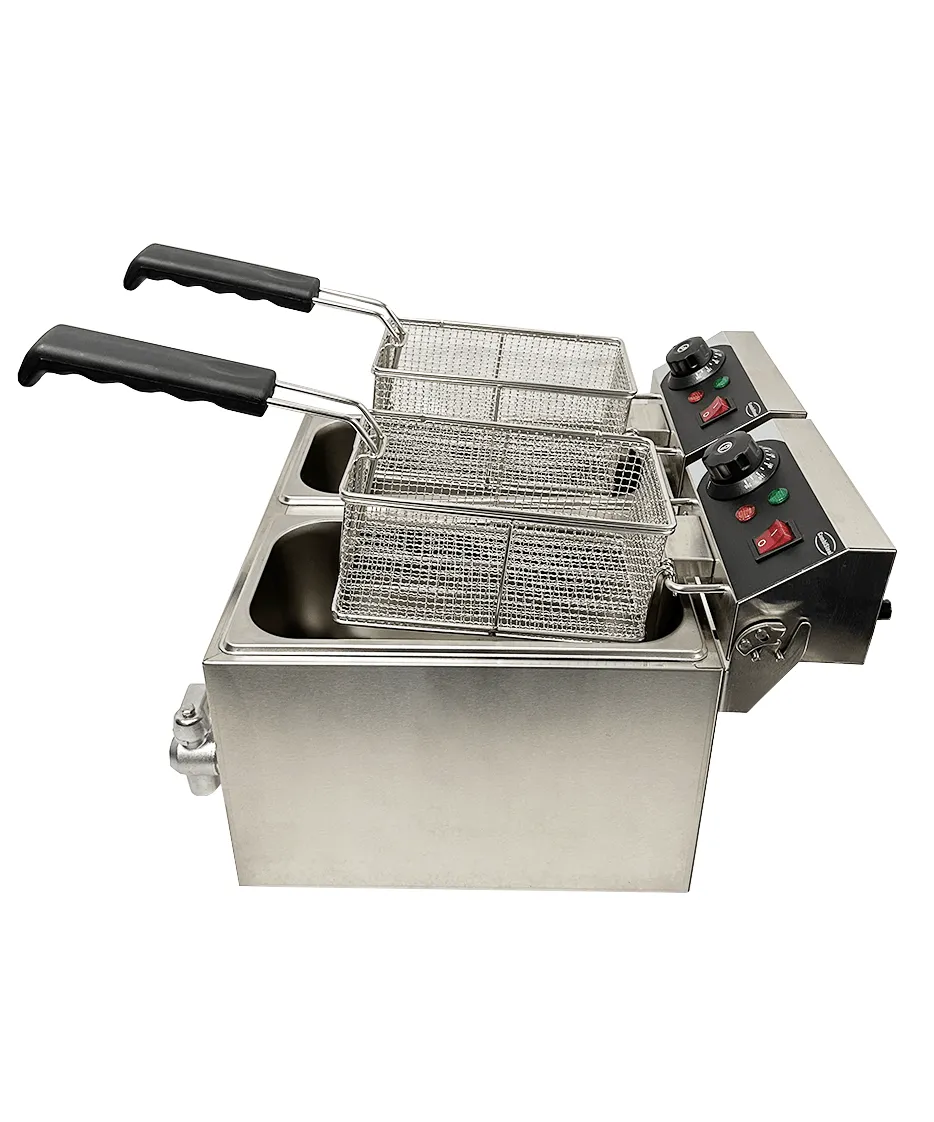 Combisteel Electric Counter Top Fryer 2 x 4 Litre 2 x 3Kw - 7455.1002