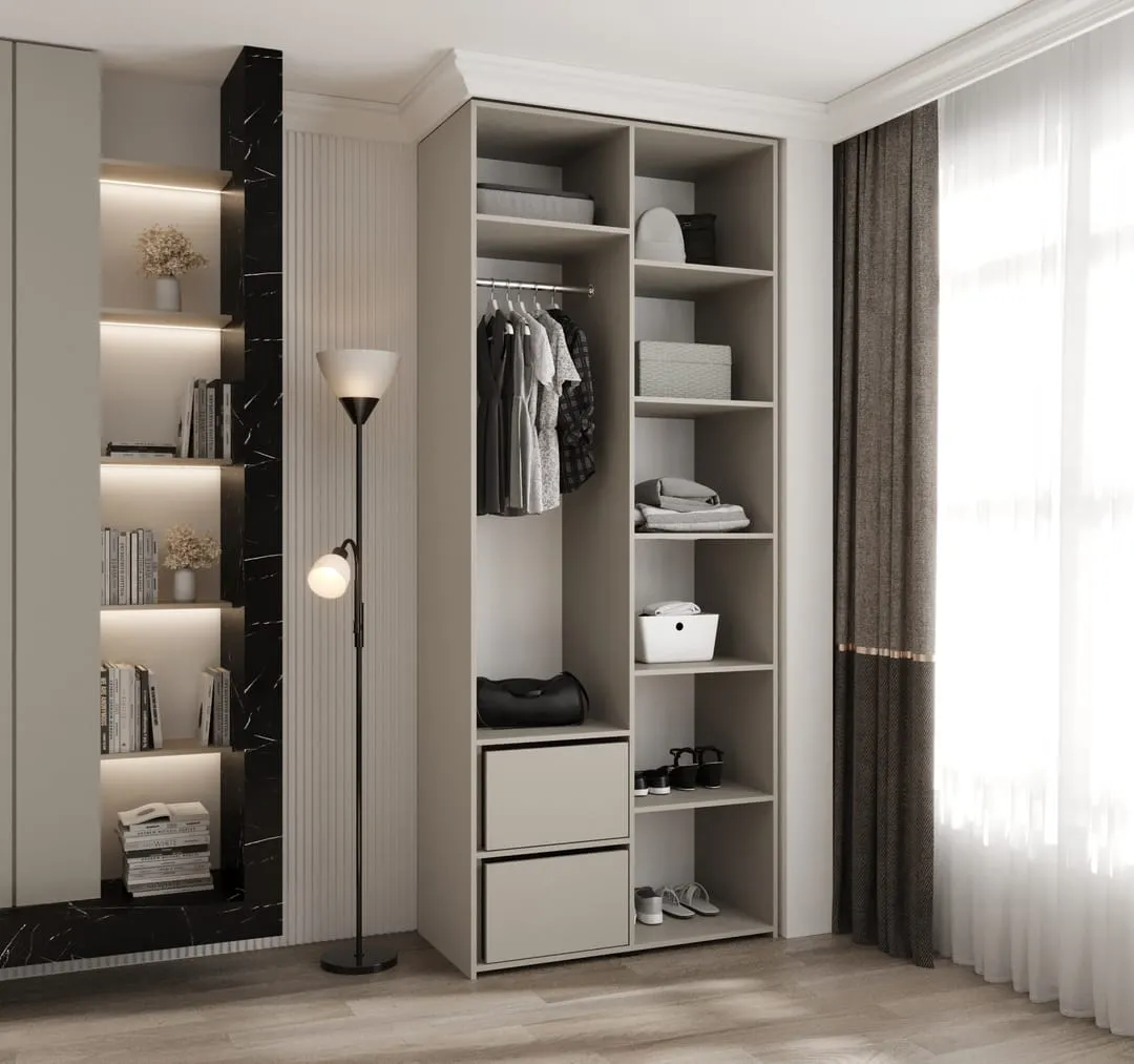 Como I Hinged Door Wardrobe 100cm