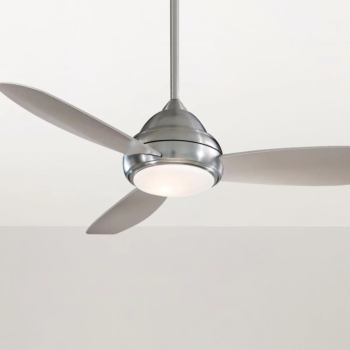 Concept I 52" Nickel LED Indoor Ceiling Fan with Remote Control