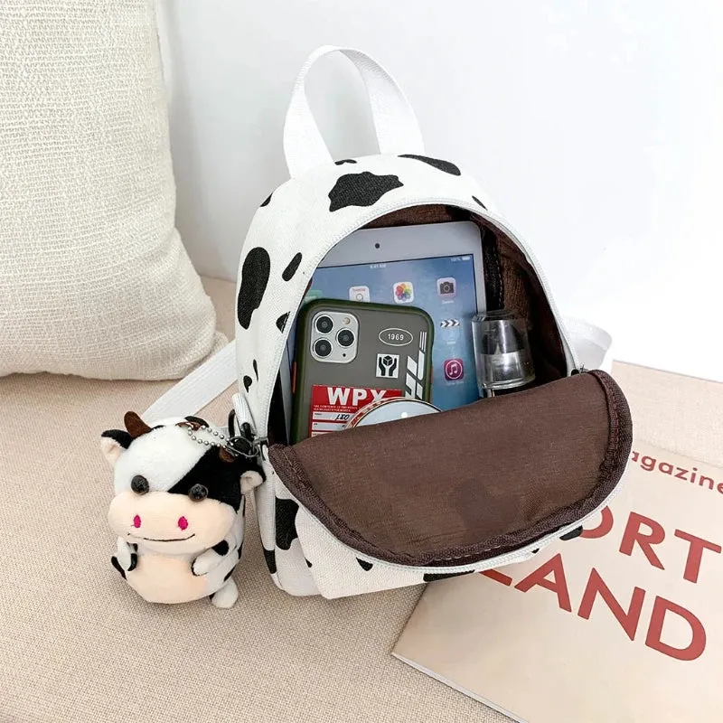 Cow Print Mini Backpacks