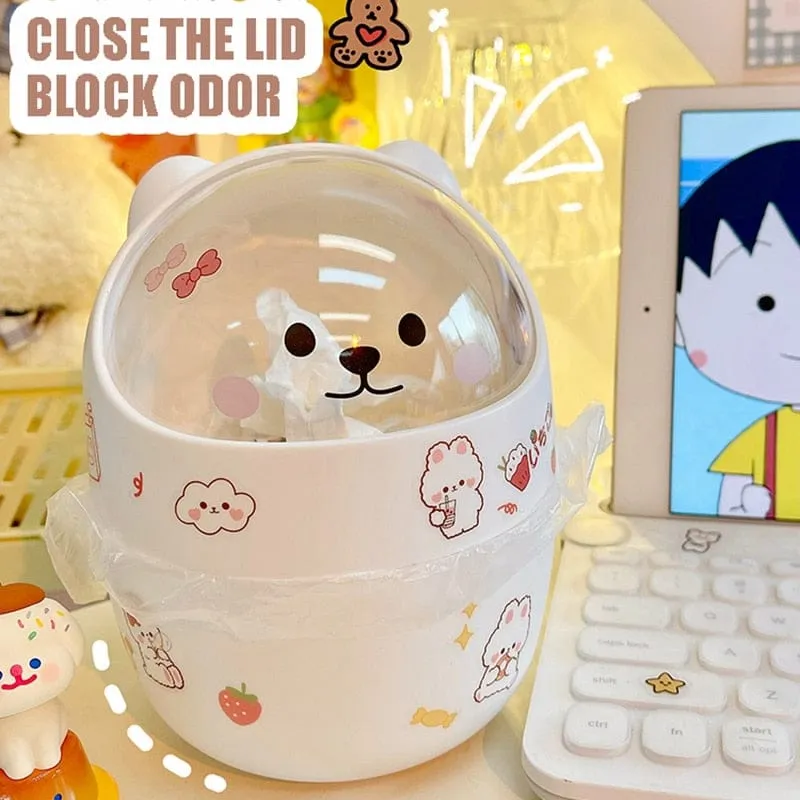 Cute Aesthetic Desktop Bin