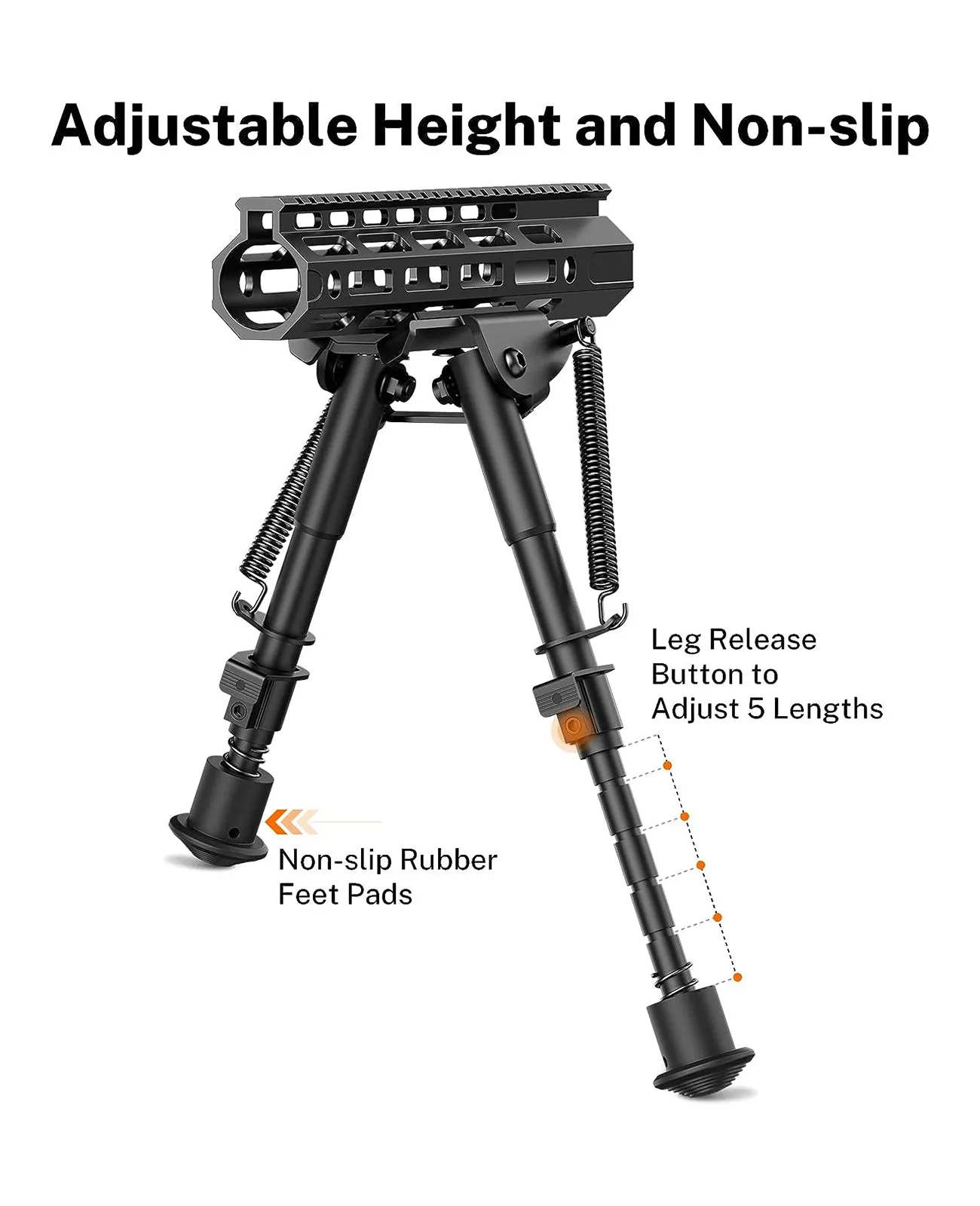 CVLIFE Bipod 6-9 Inches Rifle Bipods Compatible with Mlok - Global