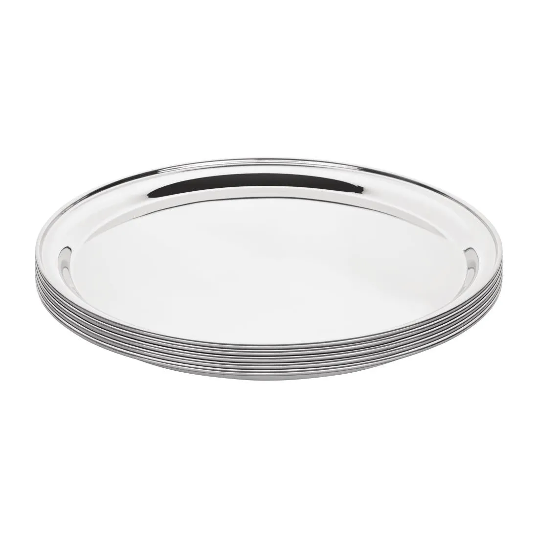 DM193 Olympia Stainless Steel Round Service Tray 355mm