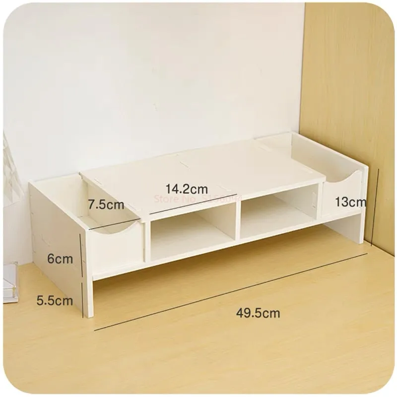 Double Layer Computer Desktop Monitor Stand Desk Storage