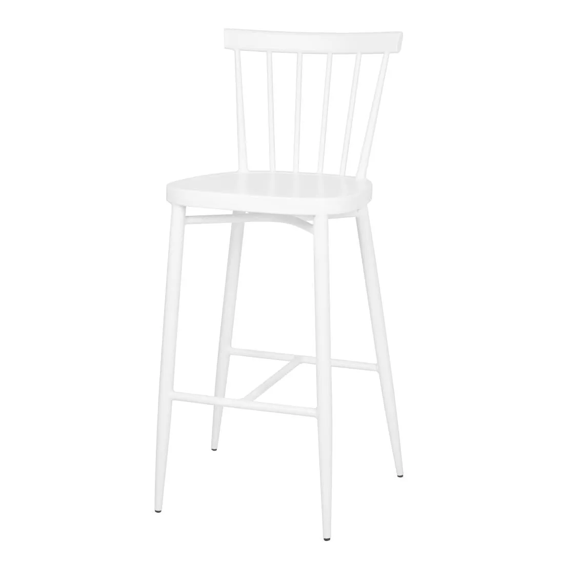 DP719 Bolero Windsor Aluminium White High Stools (Pack of 2)