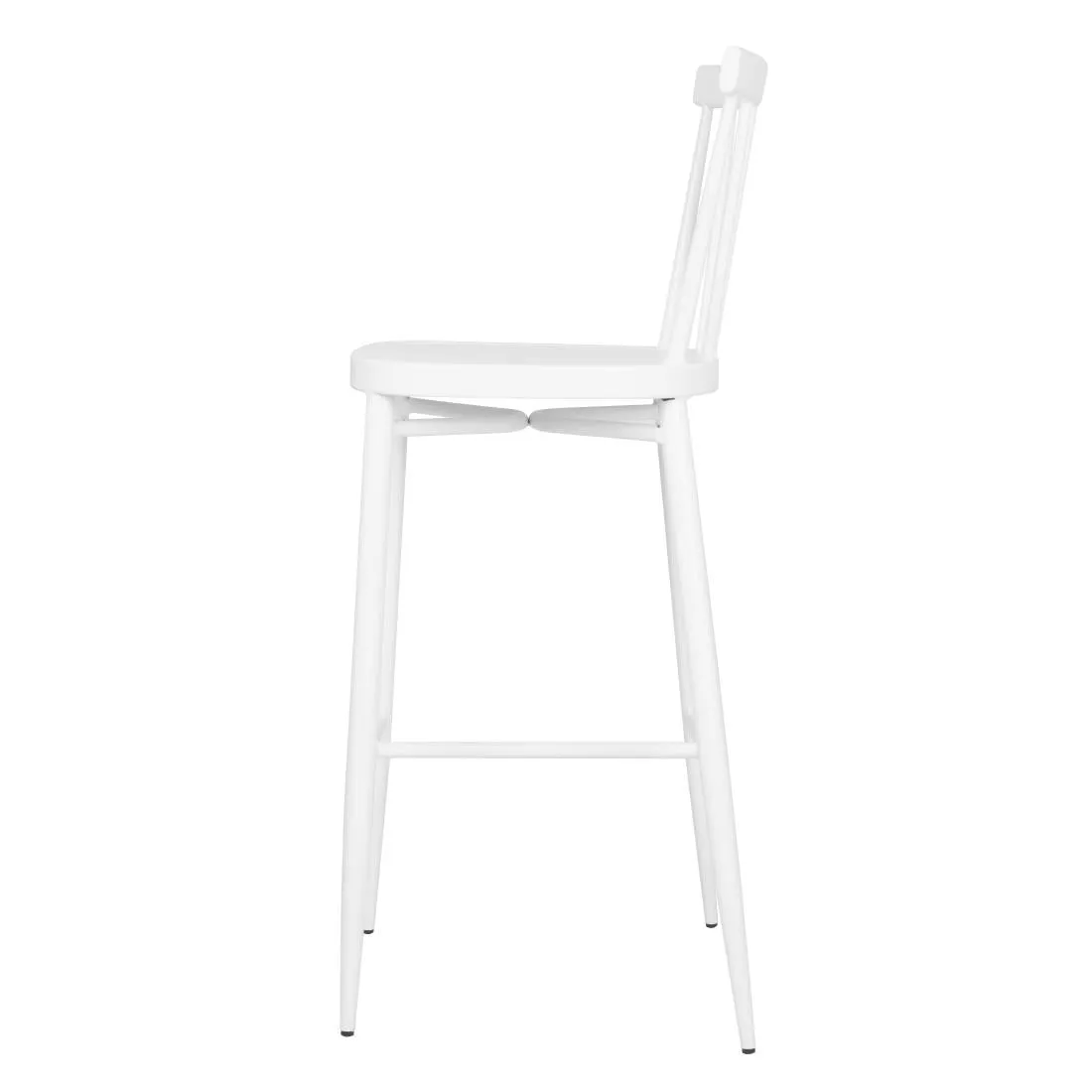 DP719 Bolero Windsor Aluminium White High Stools (Pack of 2)