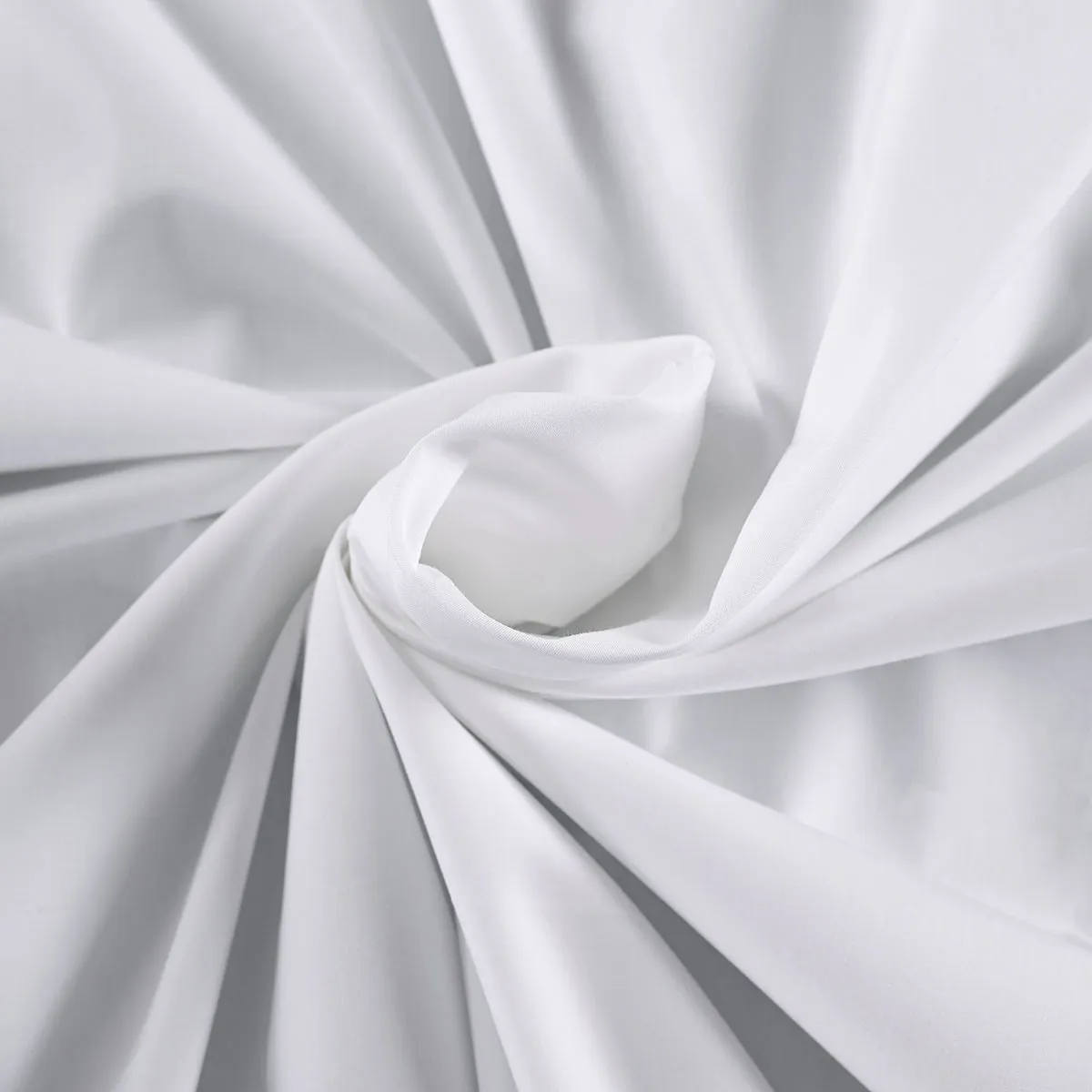 Eden Crisp & Light Weight 100% Cotton Solid White Bed Sheet