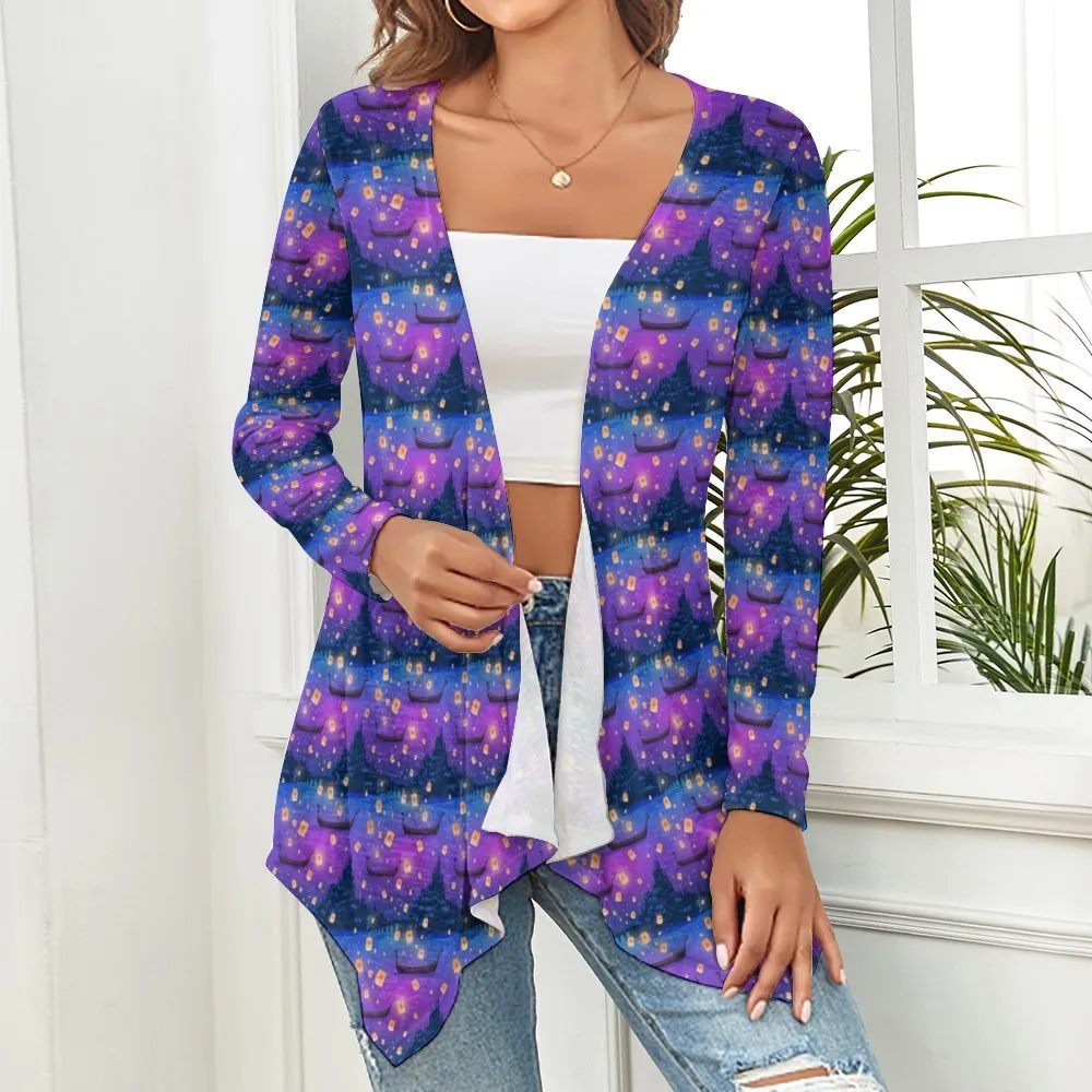 Floating Lanterns Women's Short Cardigan