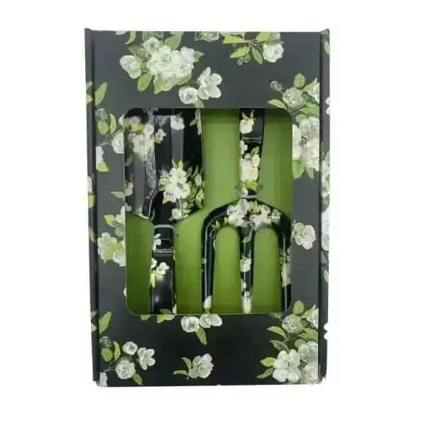 Garden Tool Set Flowers Black