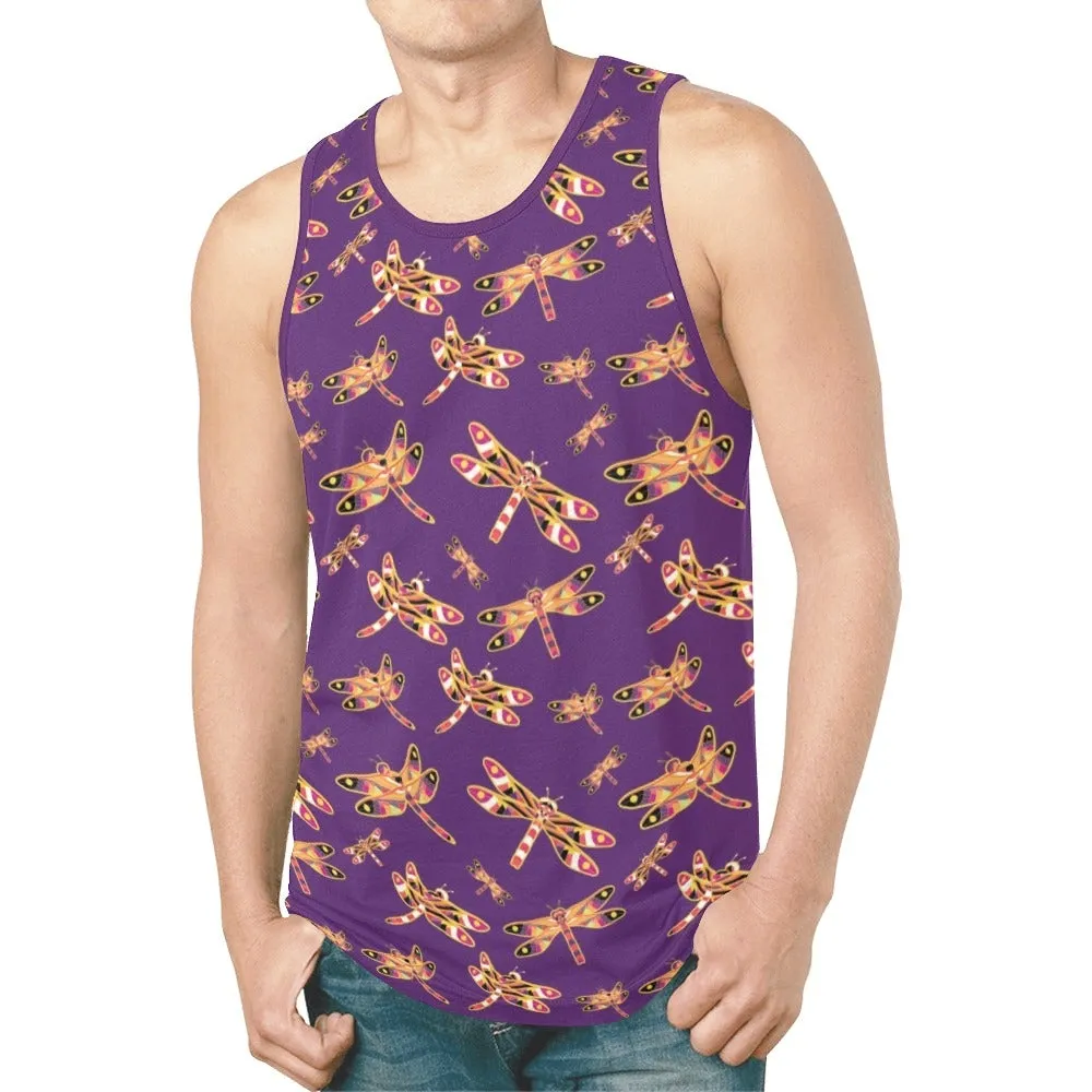 Gathering Yellow Purple Tank Top