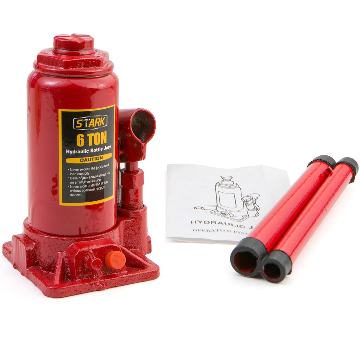 Heavy Duty 6 Ton Hydraulic Bottle Jack Car Lift Repair tools Hand Car lift, Red