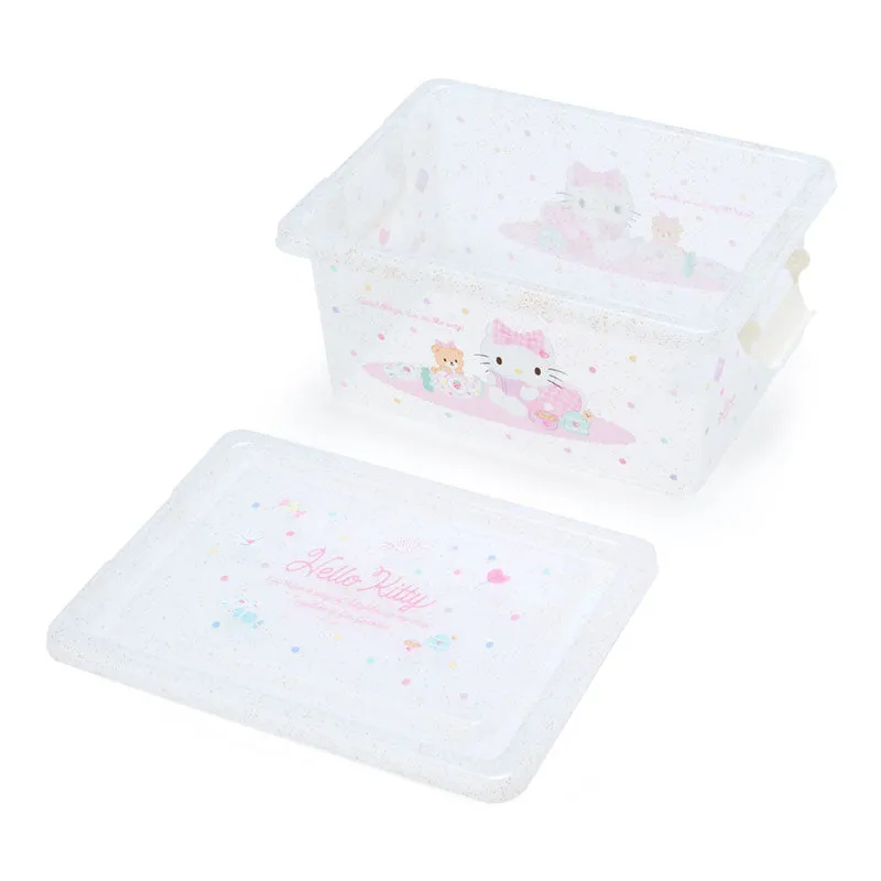 Hello Kitty Glitter Snap Storage Box