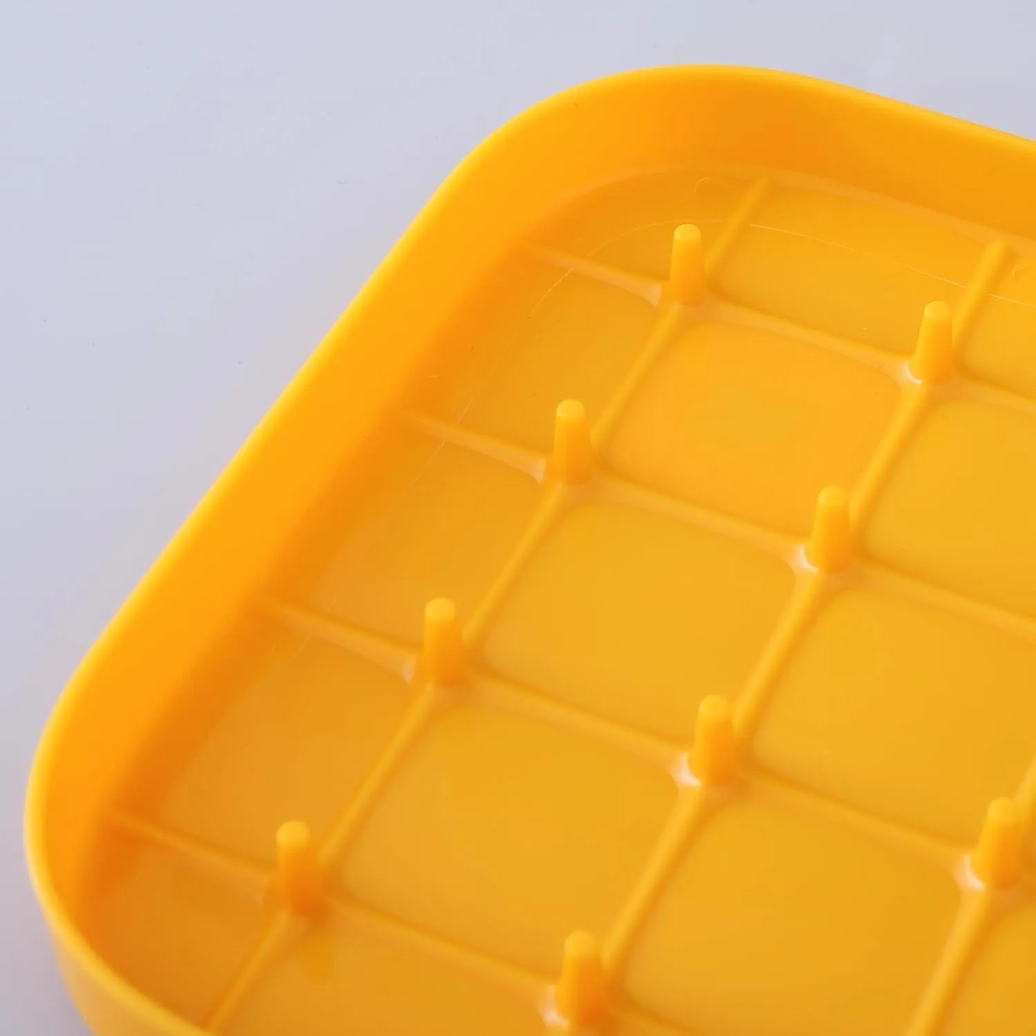 Homestic 2 Layer Ice Cube Trays with Storage Box & Ice Scoop | 56 Compartments | One Press Demolding | Ice Cubes for Whiskey Cocktails Mocktails Soft Drinks | BPA Free | Orange