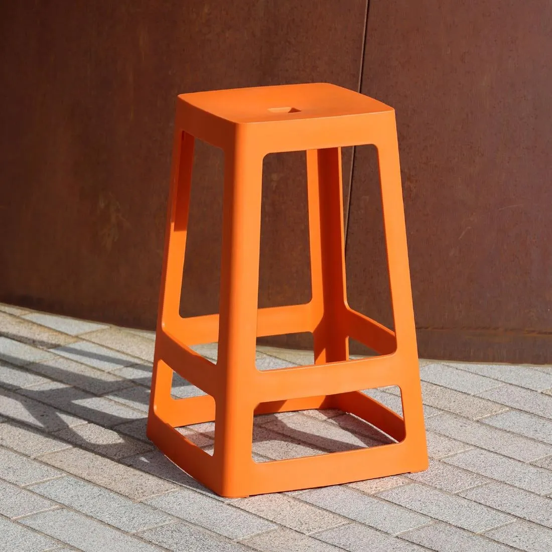 HX780 Origin Base Mid Stool Signal Orange 430x430x560mm (Pack of 2)