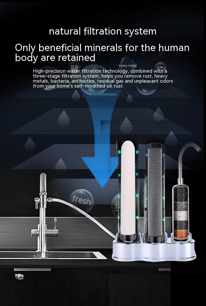 Kitchen Filter Front Faucet Desktop Water Purifier