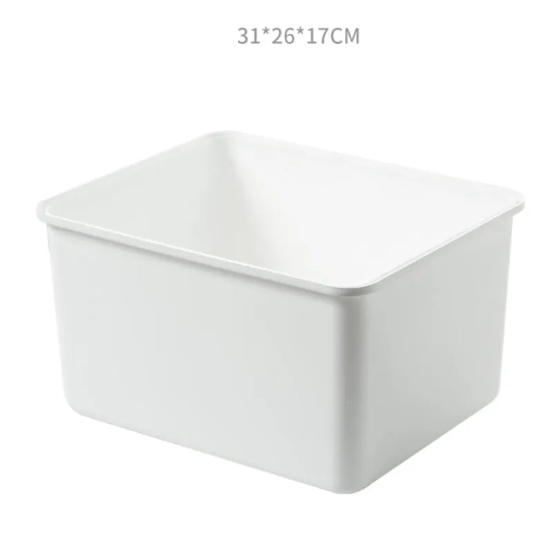 Lecluse T-Shirt Compartment Organizer Plastic Bathroom Vanity Storage Bin Organi