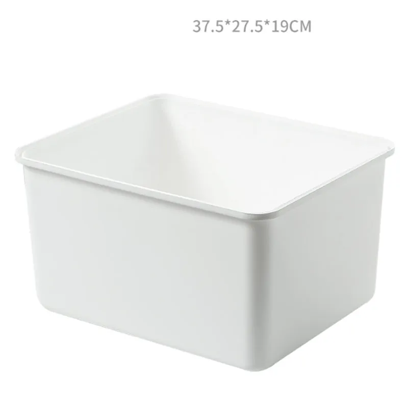 Lecluse T-Shirt Compartment Organizer Plastic Bathroom Vanity Storage Bin Organi