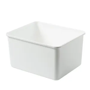 Lecluse T-Shirt Compartment Organizer Plastic Bathroom Vanity Storage Bin Organi