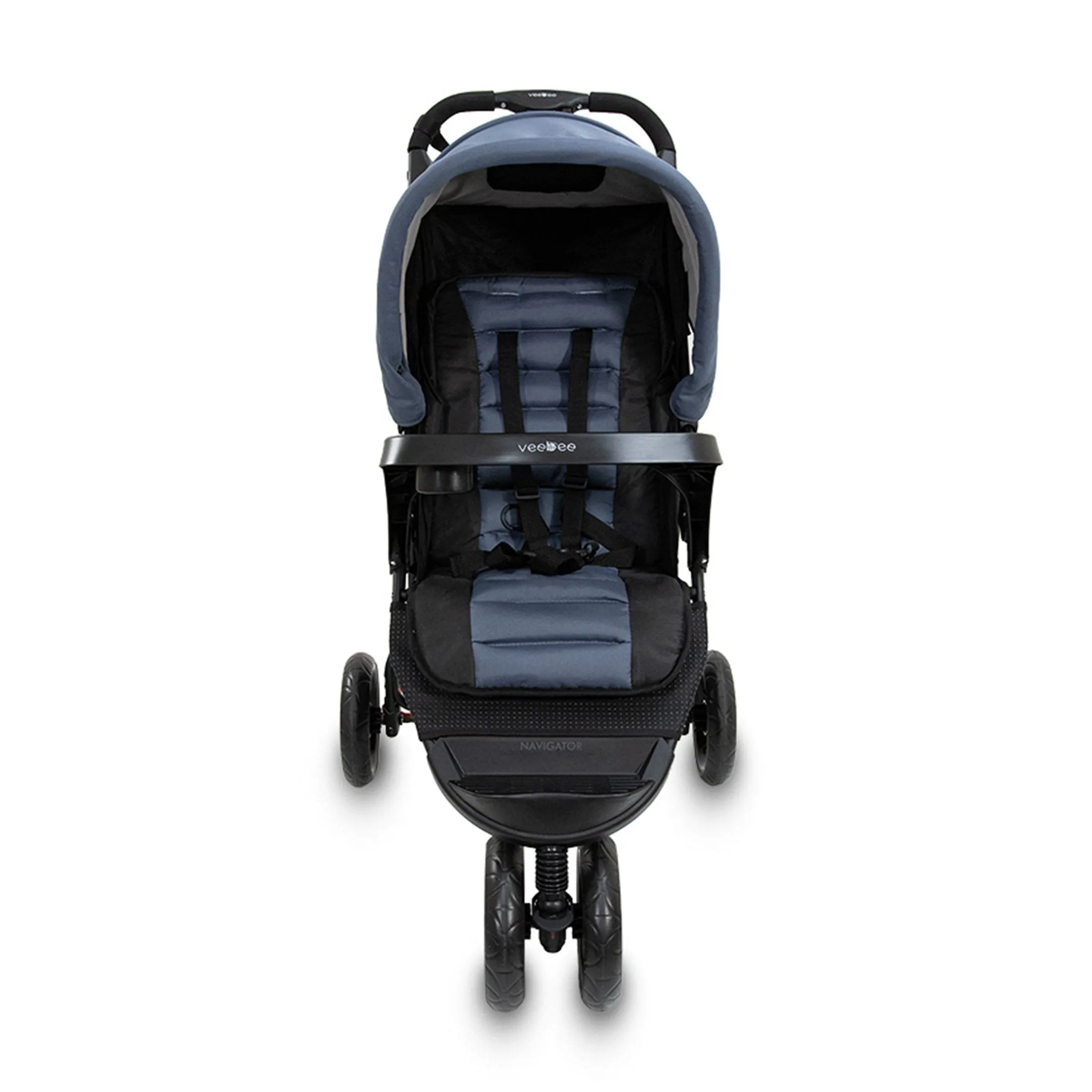 Lightweight 3-Wheel Stroller with UPF Canopy for Newborns and Toddlers - Veebee Navigator