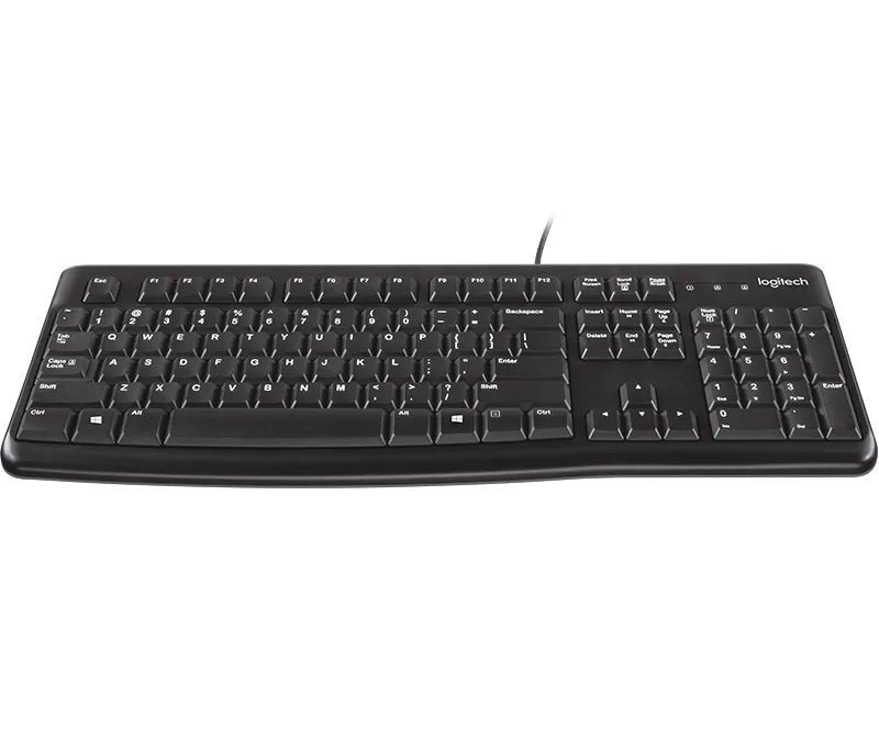 Logitech MK120 CORDED KEYBOARD AND MOUSE COMBO Plug-and-Play USB Combo