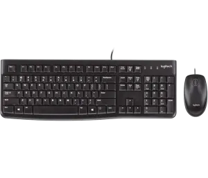 Logitech MK120 CORDED KEYBOARD AND MOUSE COMBO Plug-and-Play USB Combo