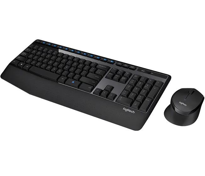 Logitech MK345 Comfort Wireless Keyboard and Mouse Combo Comfortable wireless combo with palm rest