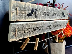 Lost Socks Laundry Room Sign - A Fun and Stylish Way to Keep Track of Your Socks!