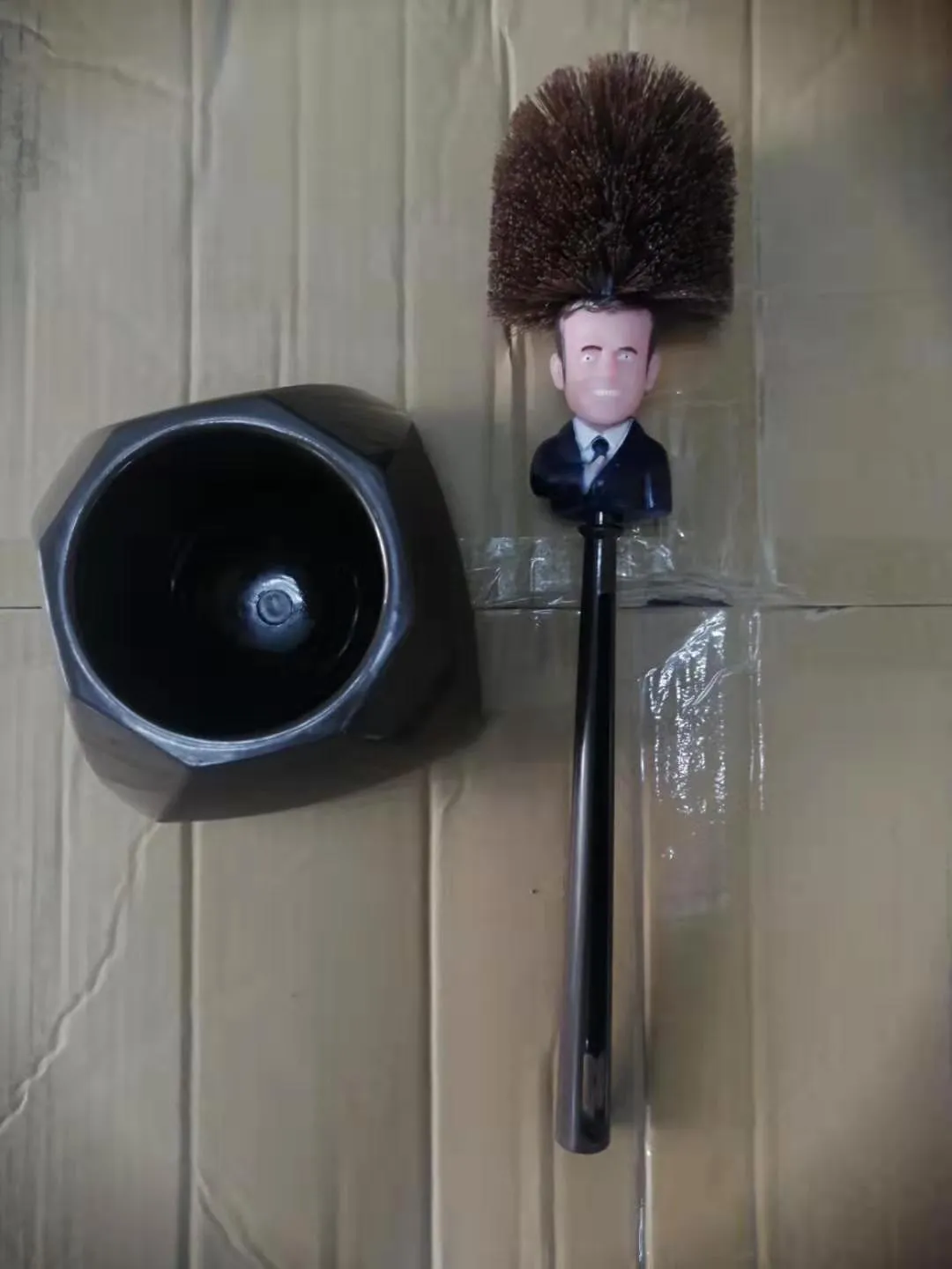 Macron Toilet Brush Amazon TRUMP TOILET