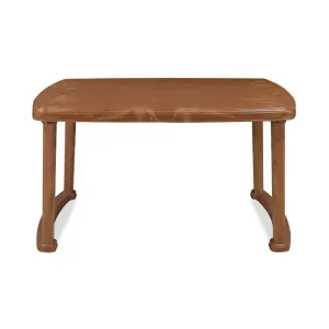 Merel Mega Plastic Table L1360 x W840 x H720mm Pear Wood