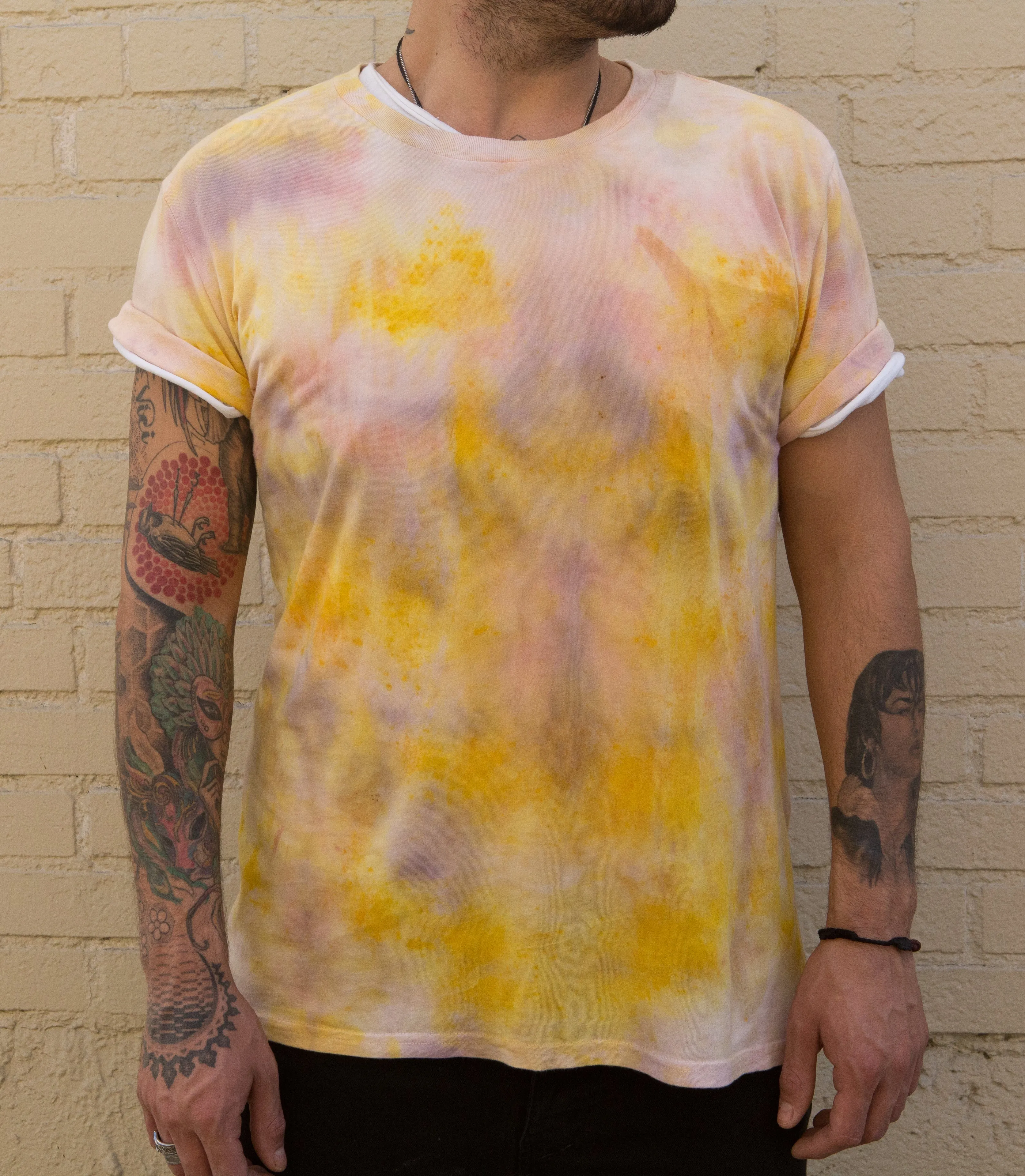 Naturally dyed Jungmaven hemp/cotton short sleeve tees